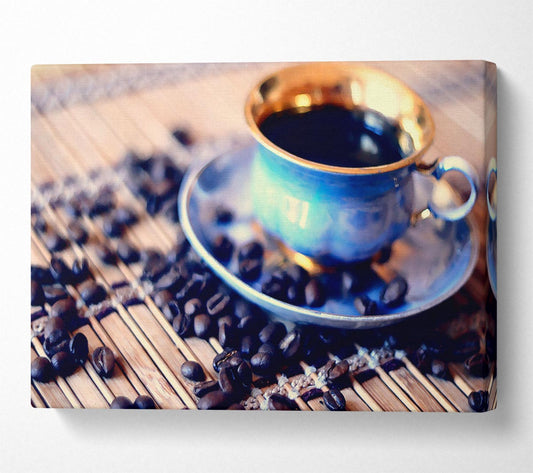 Posh Coffee Cup Canvas Wall Art