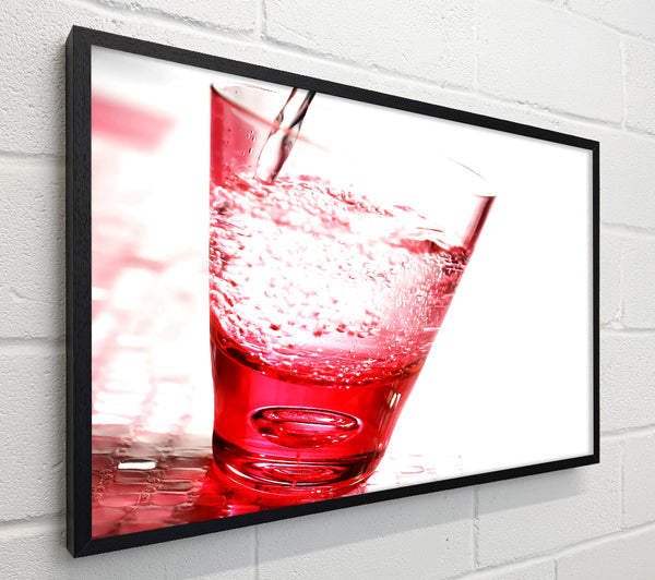 Pink Glass Of Water