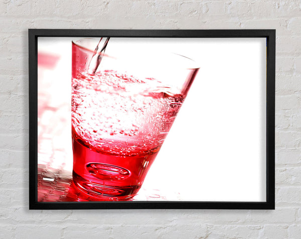 Rosa Glas Wasser