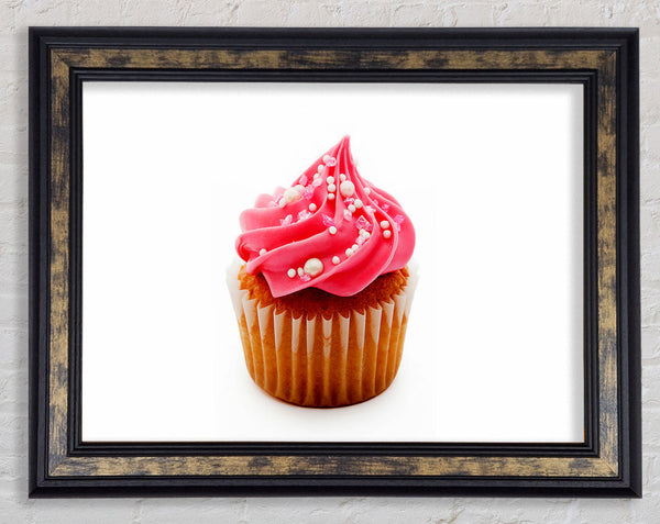 Beautiful Pink Cupcake Framed Print