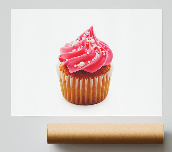 Beautiful Pink Cupcake Giclee Print