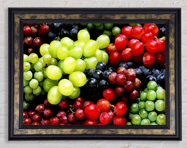 Nothing But Grapes Framed Print