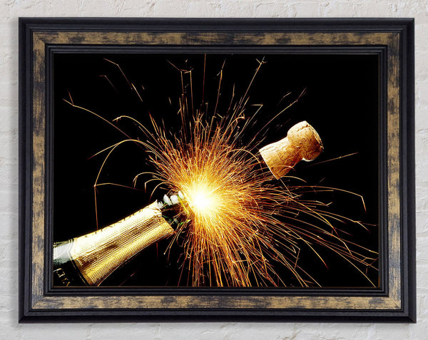 Champagne Sparkle Framed Print