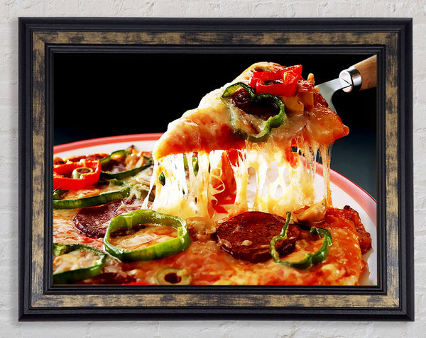Pizza Delight Framed Print
