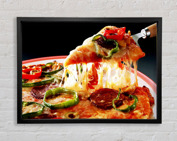 Pizza Delight Framed Print