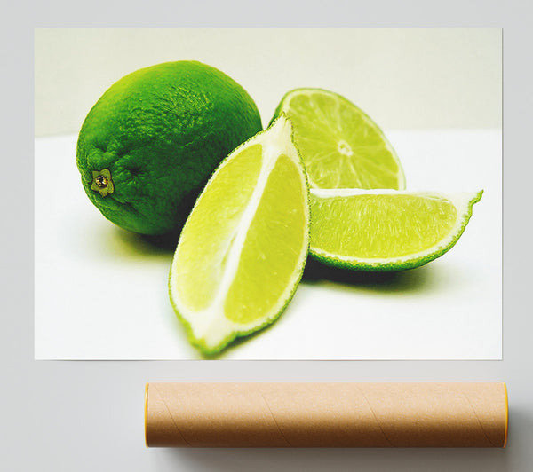 Lime Wedges Poster