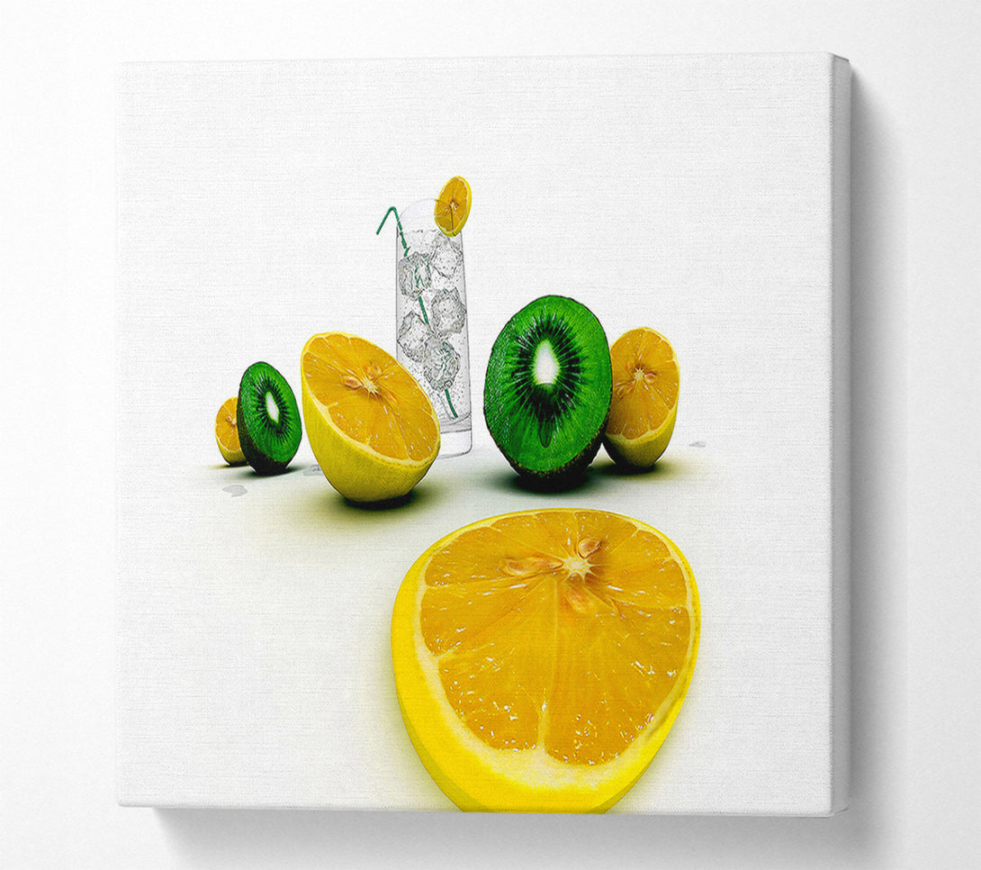  A Canvas Print of G n T Kiwi And Lemon Canvas Wall Art