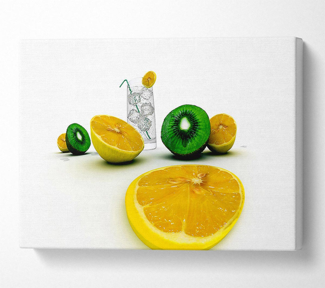  A Canvas Print of G n T Kiwi And Lemon Canvas Wall Art