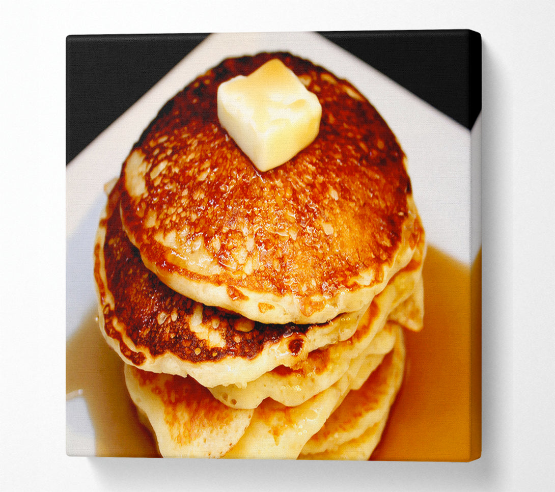  A Canvas Print of Syrup Pancakes Canvas Art