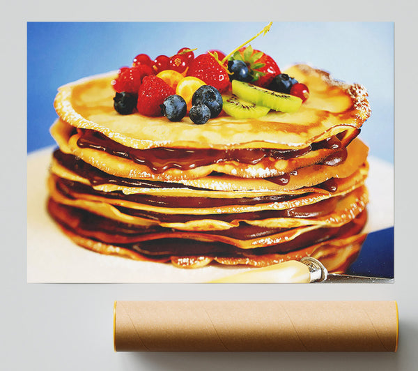 Chocolate Pancake Delight Poster