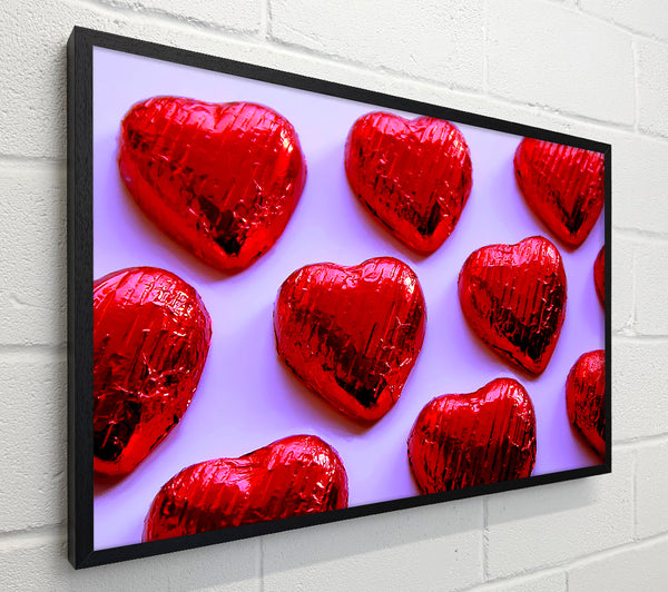 Red Chocolate Love Hearts