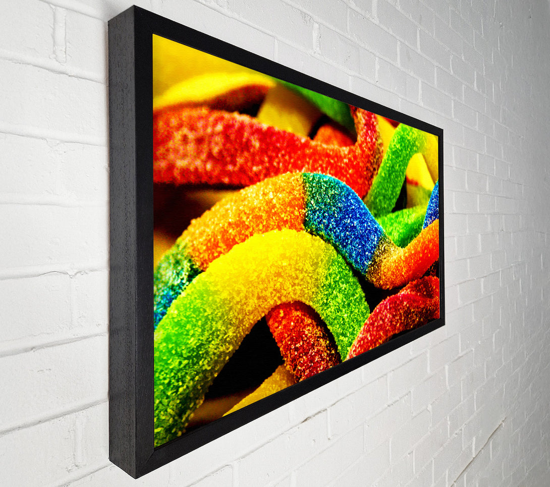  A Canvas Print of Fizzy Snakes Canvas Art