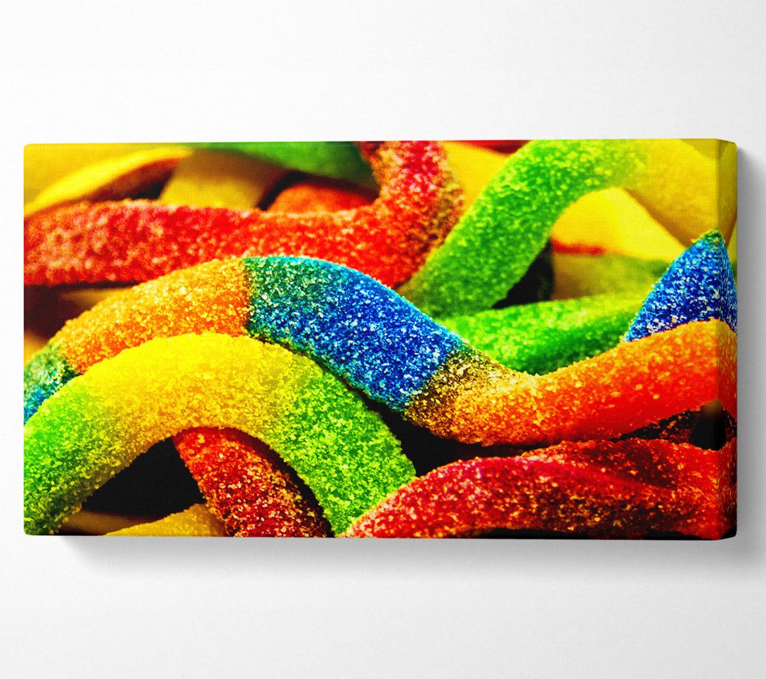  A Canvas Print of Fizzy Snakes Canvas Art