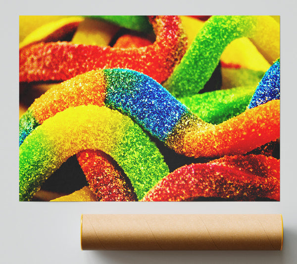 Fizzy Snakes Giclee Print