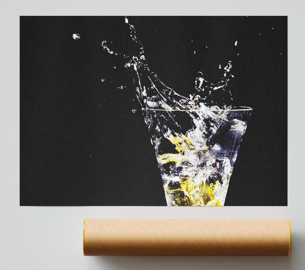 Gin And Tonic Splash Print