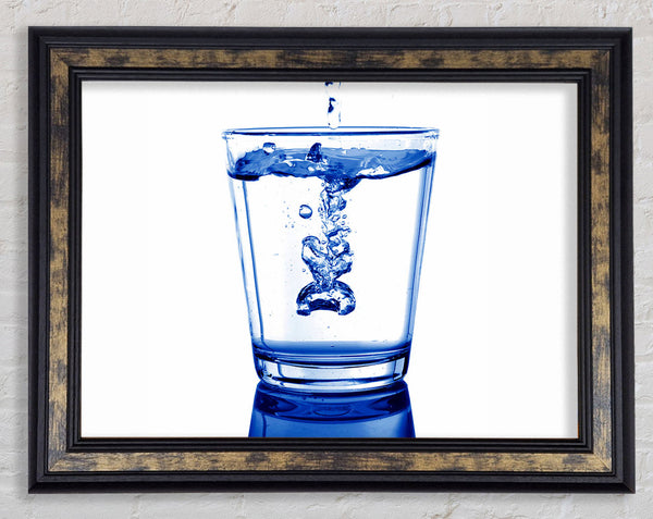 Water Glass Framed Print