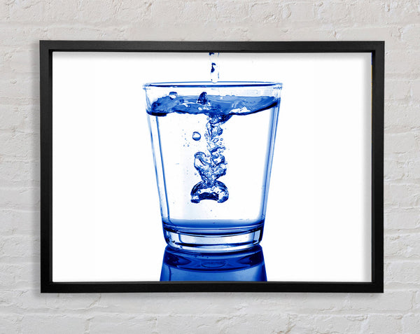 Water Glass Framed Print