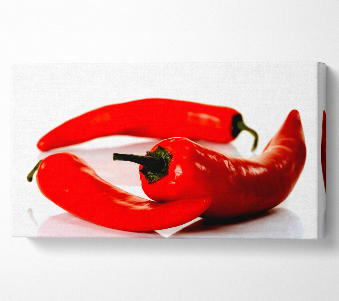  A Canvas Print of Red Pepper Trio Canvas Art