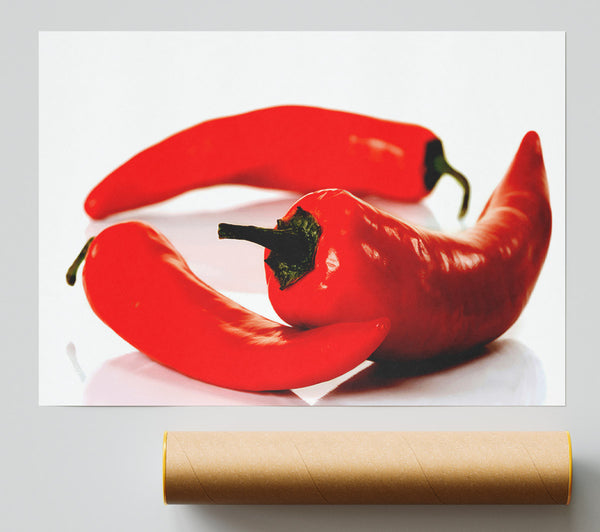 Red Pepper Trio Poster