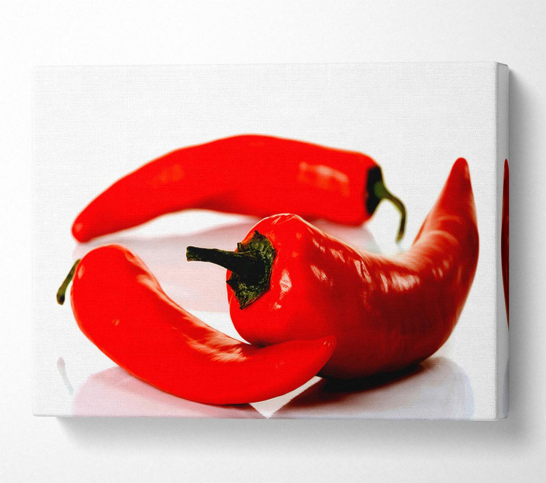  A Canvas Print of Red Pepper Trio Canvas Art