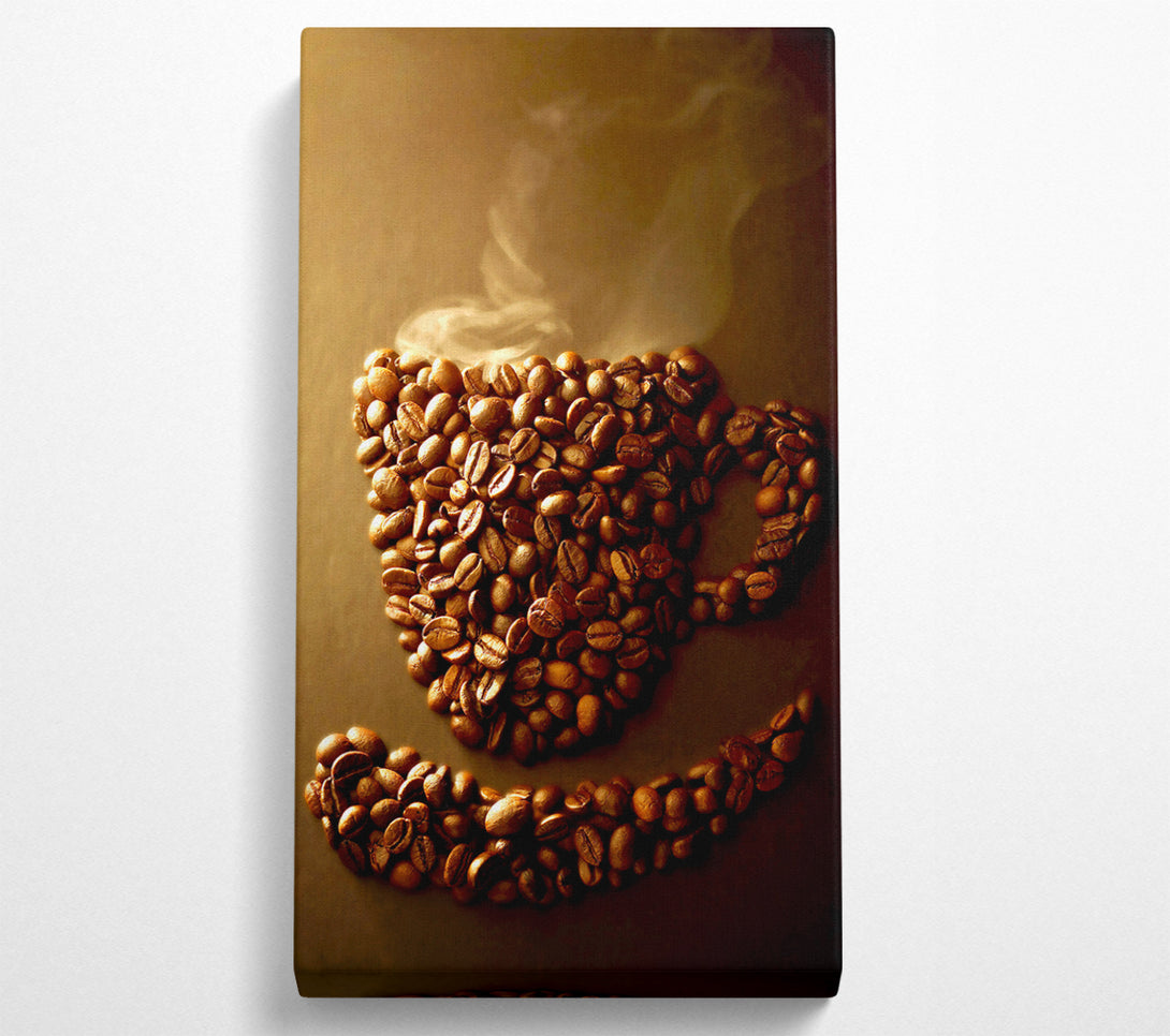  A Canvas Print of Coffee Bean Smile Canvas Wall Art