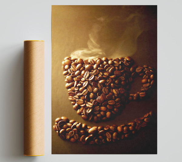 Coffee Bean Smile Giclee Print