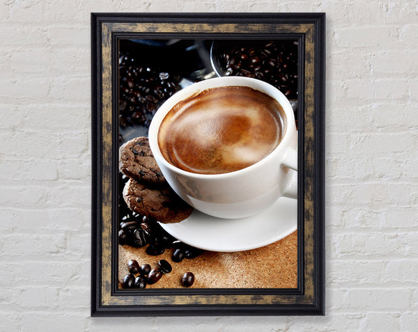 Cappuccino Treat Framed Print