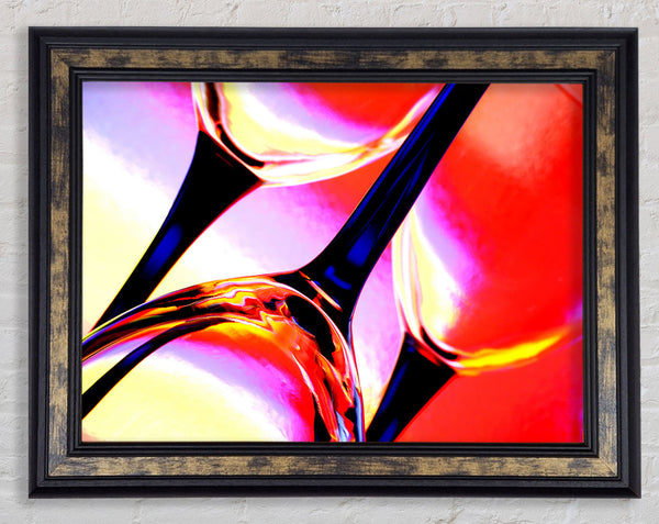 Wine Glass Trio Framed Print