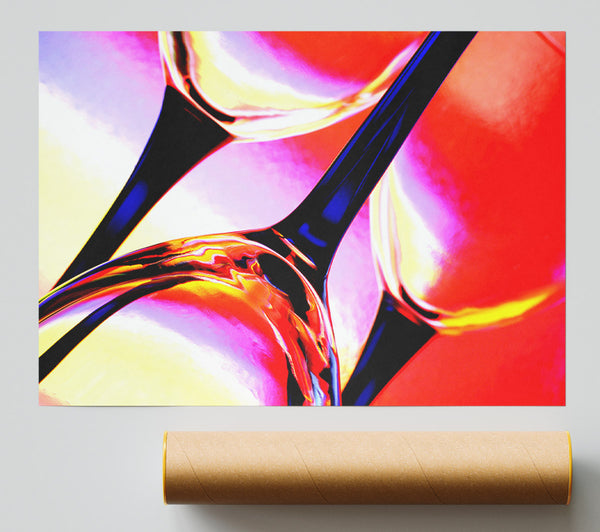 Wine Glass Trio Print