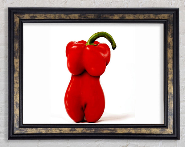 Red Hot Pepper Framed Print