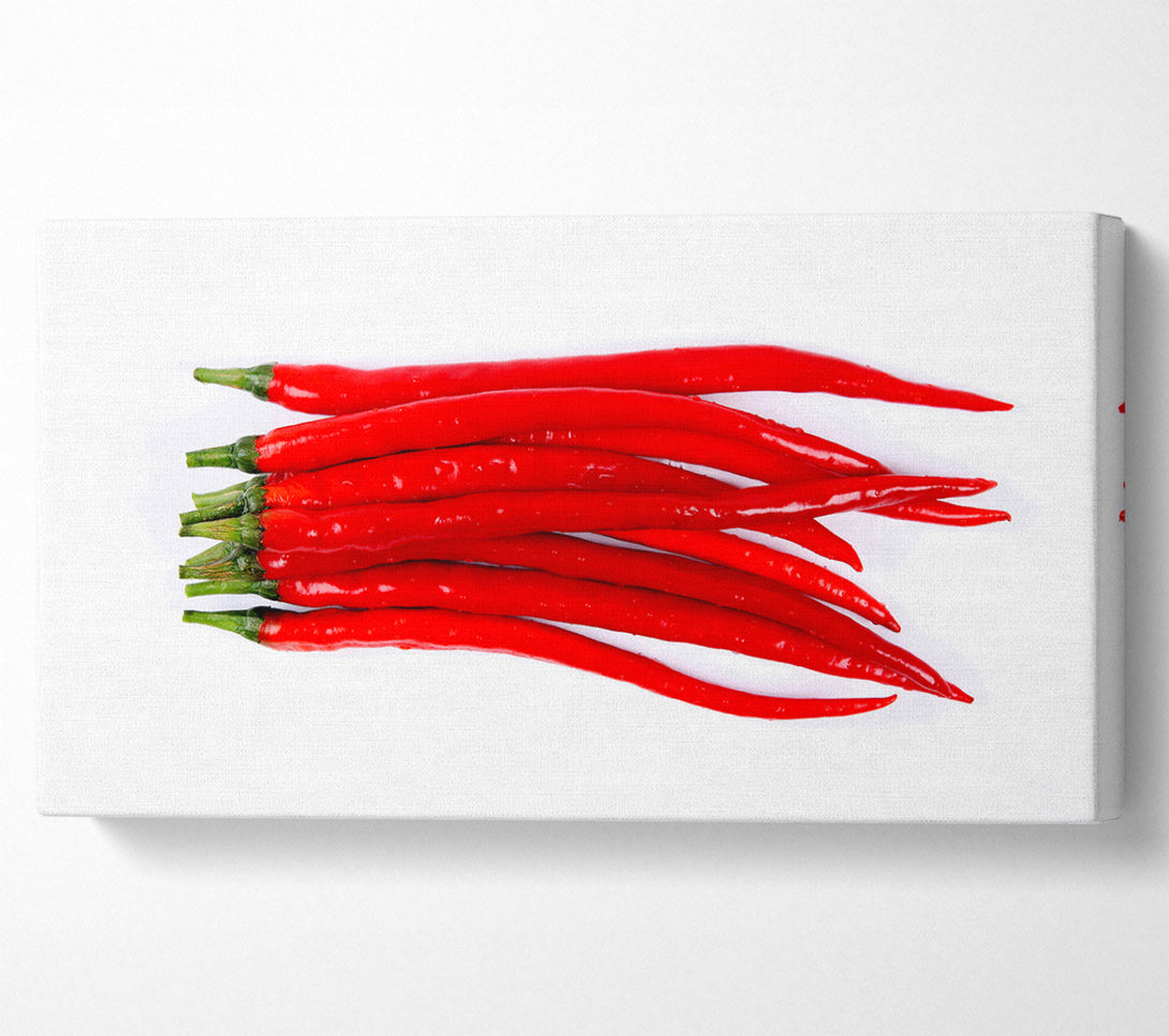  A Canvas Print of Fire Red Peppers Canvas Wall Art