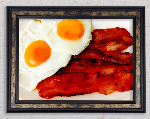 Eggs And Bacon Framed Print