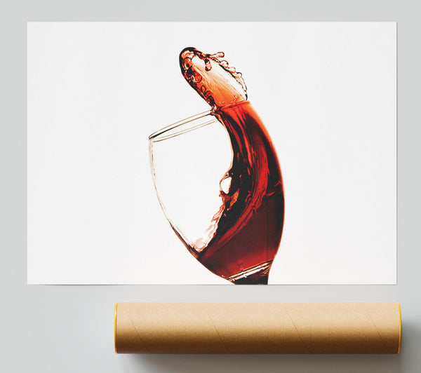 Red Wine Pour Poster