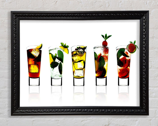 Cocktail Party With Ice Framed Print