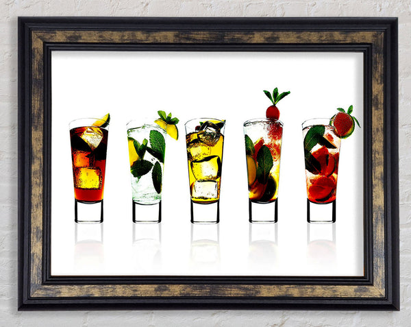 Cocktail Party With Ice Framed Print