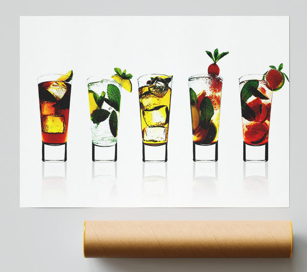 Cocktail Party With Ice Giclee Print