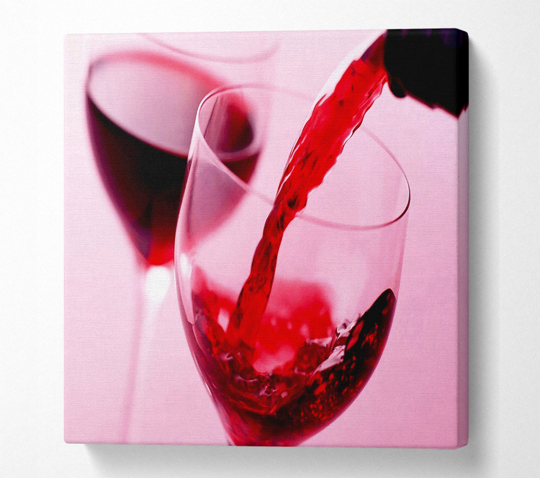  A Canvas Print of Red Wine For Two Canvas Art