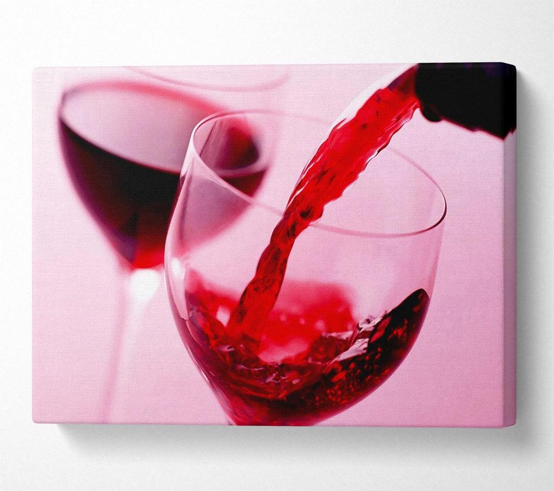  A Canvas Print of Red Wine For Two Canvas Art