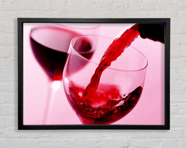 Red Wine For Two Framed Print