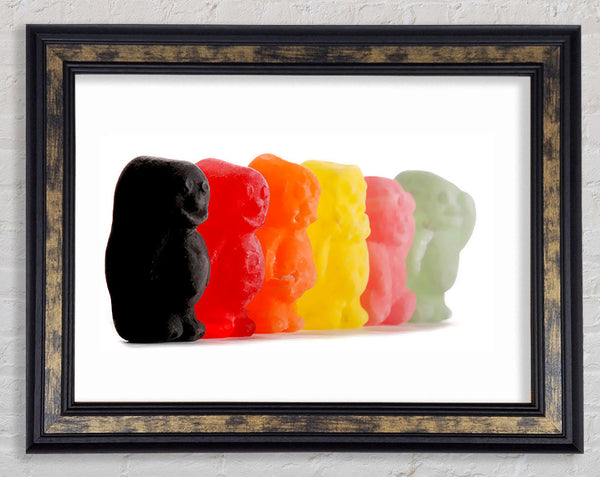 Jelly Baby Smiles Framed Print