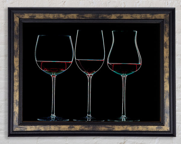 Wine Glass Framed Print