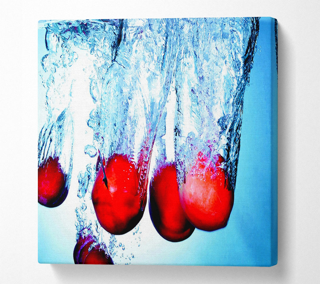  A Canvas Print of Red Fruit Splash Canvas Wall Art