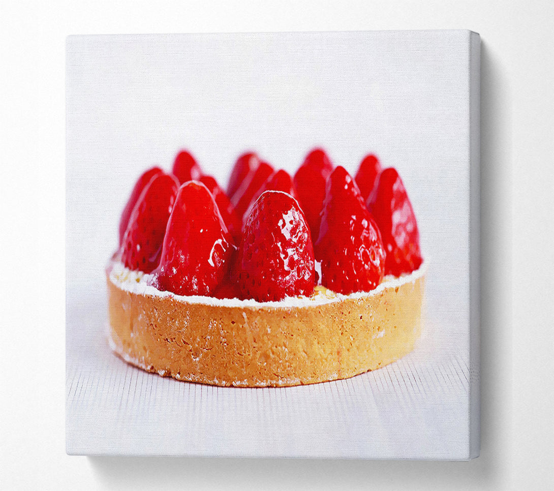  A Canvas Print of Strawberry Tart Canvas Wall Art