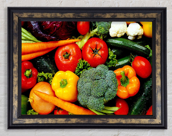 Vegetable Supreme Framed Print