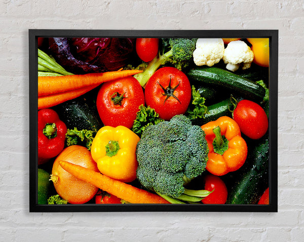 Vegetable Supreme Framed Print