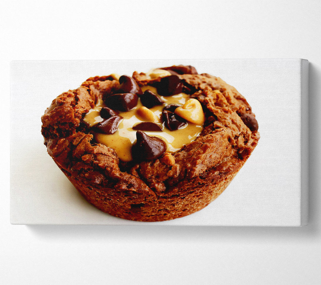  A Canvas Print of Chocolate Caramel Muffin Canvas Wall Art