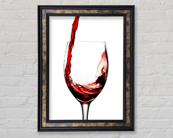 Red Wine Pouring Framed Print