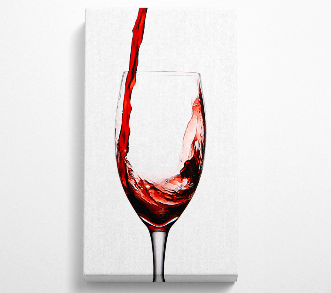  A Canvas Print of Red Wine Pouring Canvas Wall Art