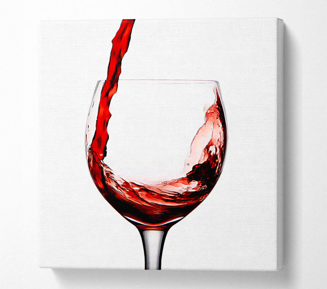  A Canvas Print of Red Wine Pouring Canvas Wall Art