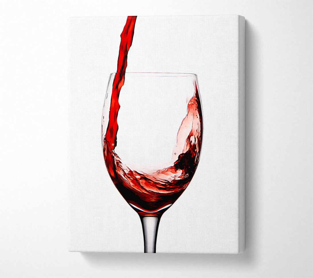  A Canvas Print of Red Wine Pouring Canvas Wall Art